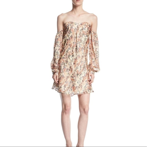 Haute Hippie My Amour Floral-Print Silk Dress - Picture 2 of 6